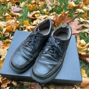 Clarks men’s leather derby’s black casual shoes size 11